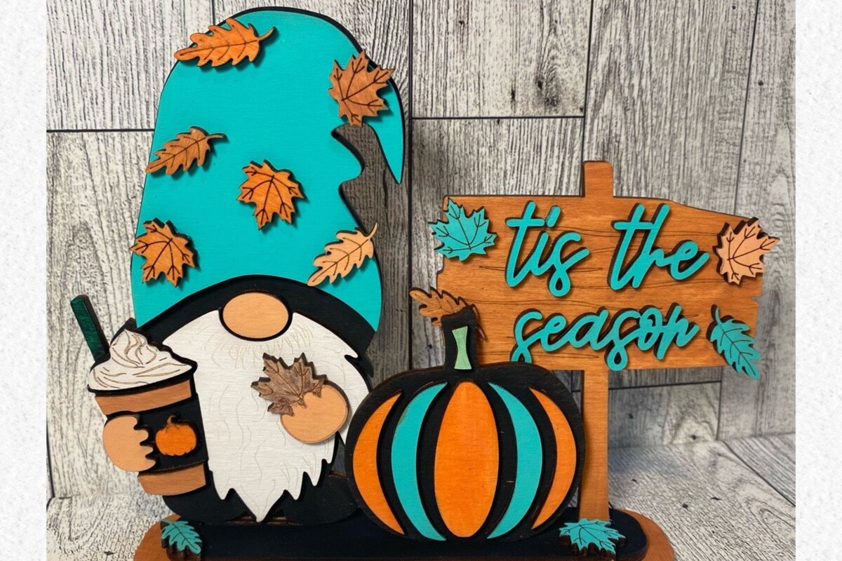 Intra απο ξύλο plywood 3mm-4mm πάχος - Το Gnome Tis the Season Laser  Δίασταση 30x20 cm INTRAFABR-38355999