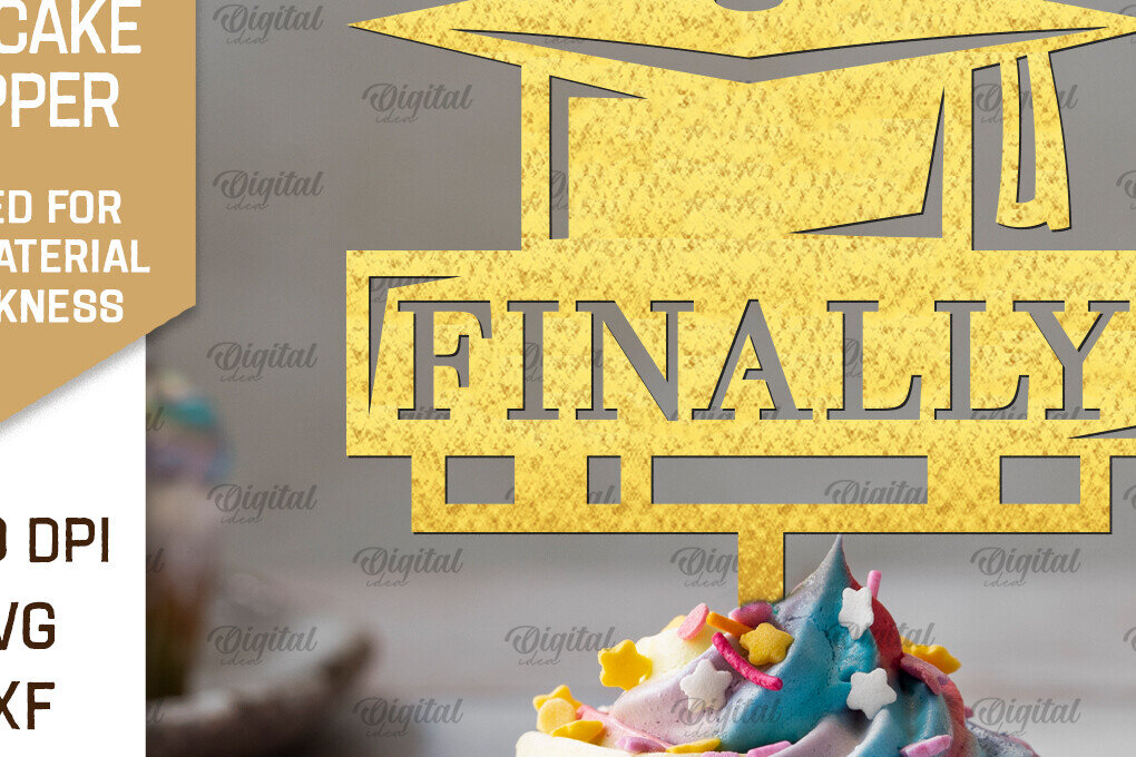 Intra απο ξύλο plywood 3mm-4mm πάχος - Κοπή Laser Topper Topper Graduation Cake Δίασταση 30x20 cm INTRAFABR-95252297