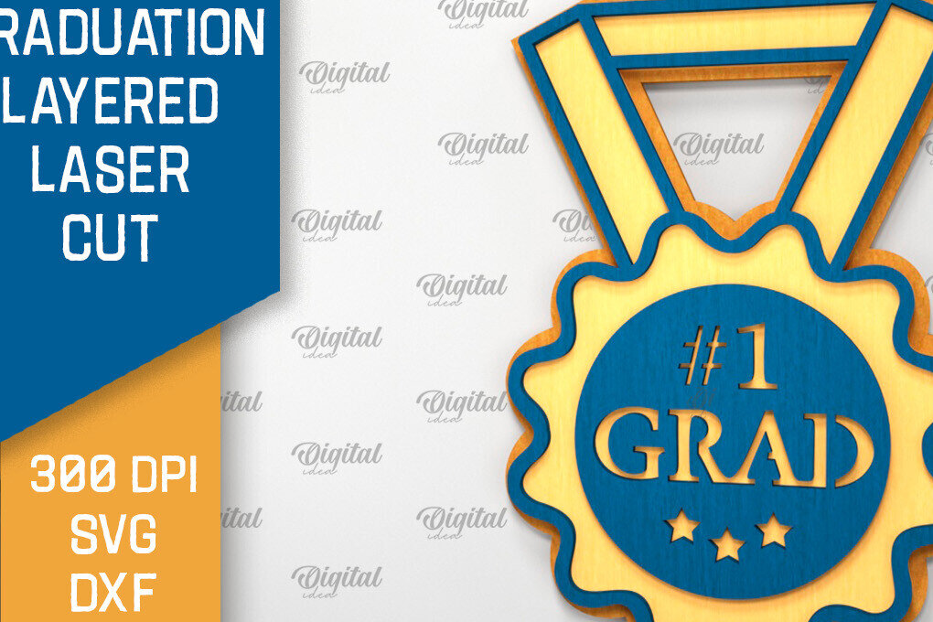 Intra απο ξύλο plywood 3mm-4mm πάχος - Αποφοίτηση Διακόσμηση Layered Laser cut Δίασταση 30x20 cm INTRAFABR-95506217