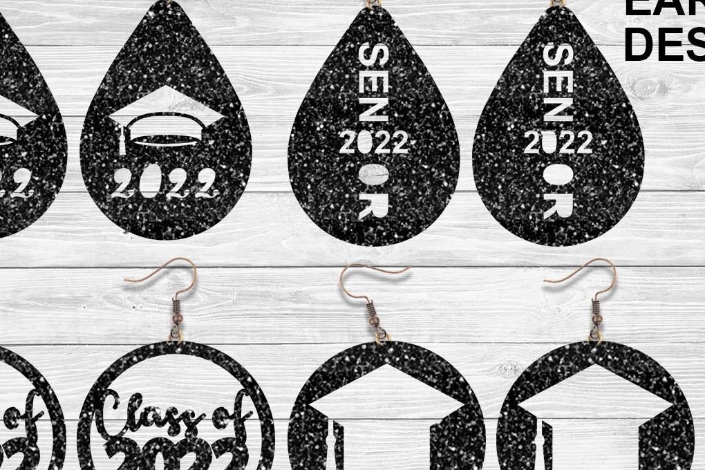 Σετ των 3 Intra απο ξύλο plywood 3mm-4mm πάχος - Πακέτο Σκουλαρίκια αποφοίτησης  2022 Δίασταση 3x3 cm INTRAFABR-31709538