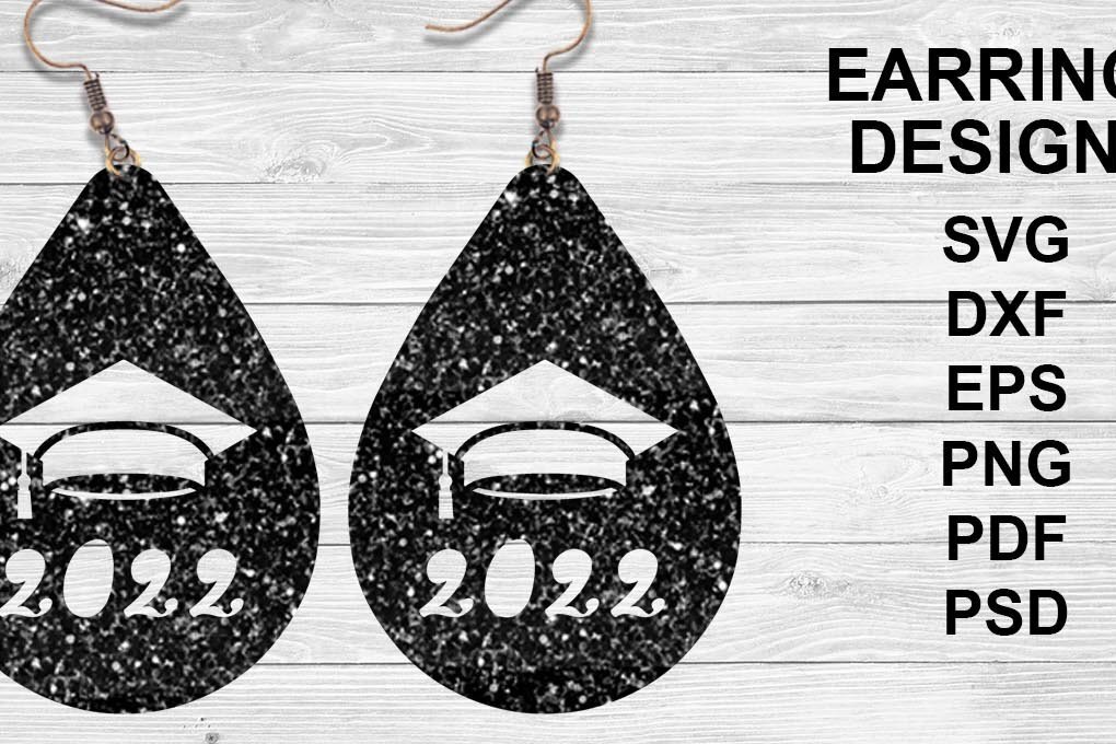 Σετ των 3 Intra απο ξύλο plywood 3mm-4mm πάχος - Σκουλαρίκια αποφοίτησης  | Τάξη 2022 Δίασταση 3x3 cm INTRAFABR-30706124