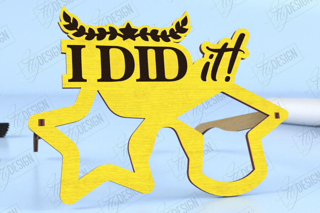 Intra απο ξύλο plywood 3mm-4mm πάχος - Γυαλιά Αποφοίτησης | Γυαλιά πάρτι | CNC Δίασταση 20x20 cm INTRAFABR-118824207