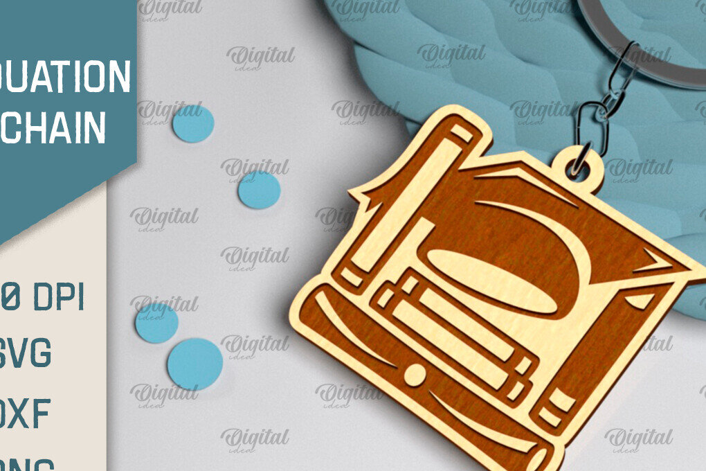 Σετ των 3 Intra απο ξύλο plywood 3mm-4mm πάχος - Λέιζερ Μπρελόκ Αποφοίτησης. Μπρελόκ  Δίασταση 4x4 cm INTRAFABR-96275958