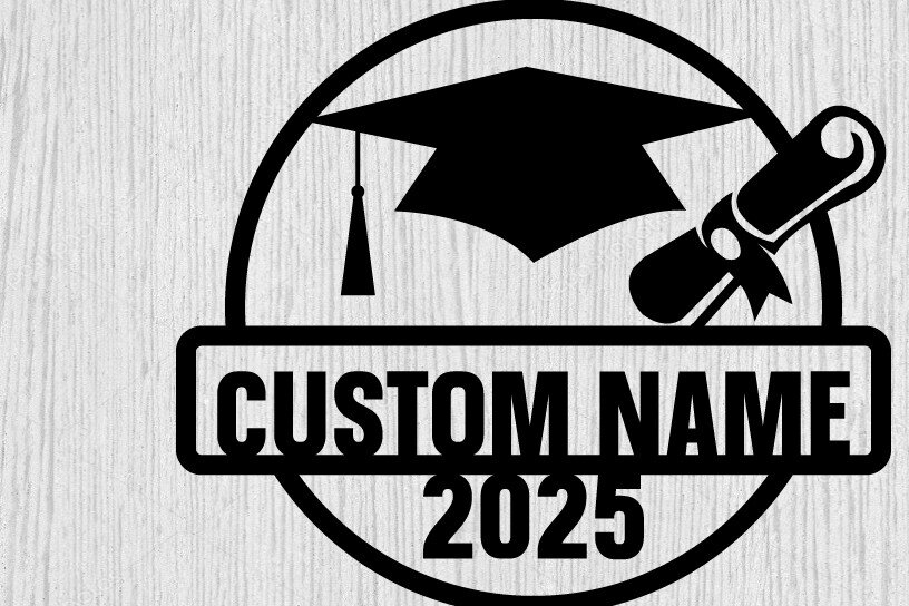 Intra απο ξύλο plywood 3mm-4mm πάχος - Μεταλλική Πινακίδα Αποφοίτησης - Μονόγραμμα-λέιζερ Δίασταση 40x50 cm INTRAFABR-99893453