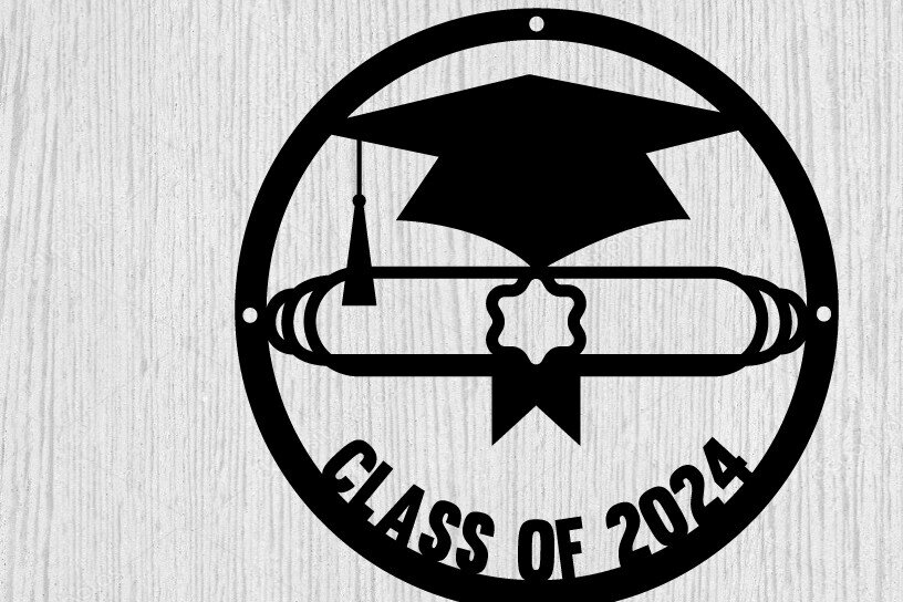 Intra απο ξύλο plywood 3mm-4mm πάχος - Μεταλλική Πινακίδα Αποφοίτησης - Μονόγραμμα-λέιζερ Δίασταση 40x50 cm INTRAFABR-99893502