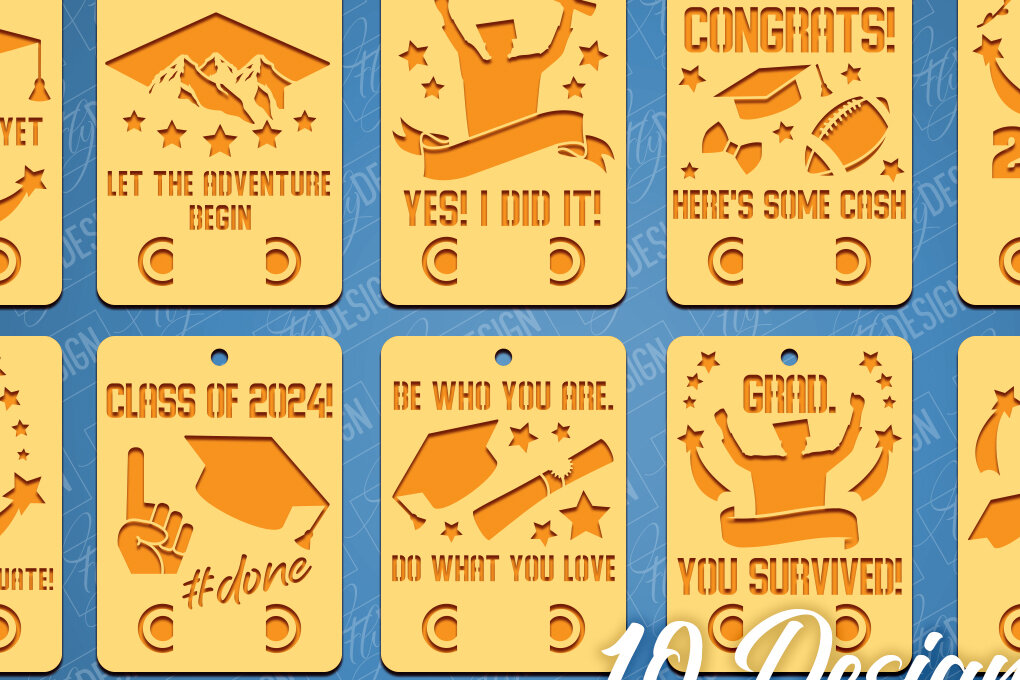 Σετ των 2 Intra απο ξύλο plywood 3mm-4mm πάχος - Χρηματική κάρτα αποφοίτησης | Κατηγορία 2024  Δίασταση 20x20 cm INTRAFABR-94860179