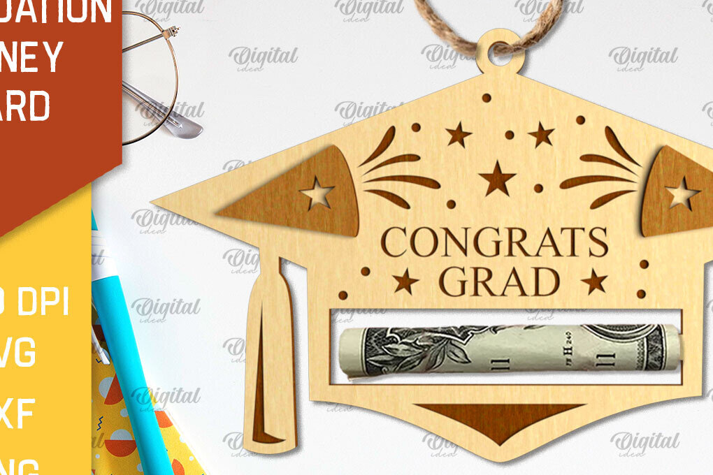 Intra απο ξύλο plywood 3mm-4mm πάχος - Κάρτα αποφοίτησης με λέιζερ Δίασταση 30x20 cm INTRAFABR-95172254