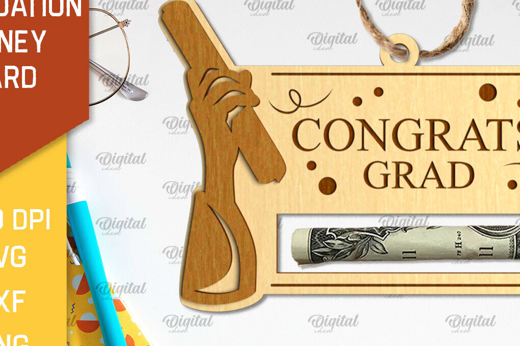 Intra απο ξύλο plywood 3mm-4mm πάχος - Κάρτα αποφοίτησης με λέιζερ Δίασταση 30x20 cm INTRAFABR-95172472