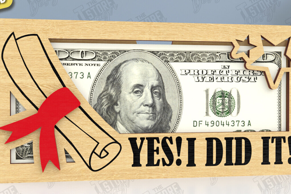 Σετ των 2 Intra απο ξύλο plywood 3mm-4mm πάχος - Κάτοχος Χρημάτων Αποφοίτησης | Grad 2025 |CNC Δίασταση 20x20 cm INTRAFABR-118829551