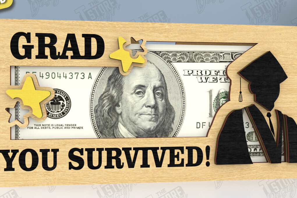 Σετ των 2 Intra απο ξύλο plywood 3mm-4mm πάχος - Κάτοχος Χρημάτων Αποφοίτησης | Grad 2025 |CNC Δίασταση 20x20 cm INTRAFABR-118945002