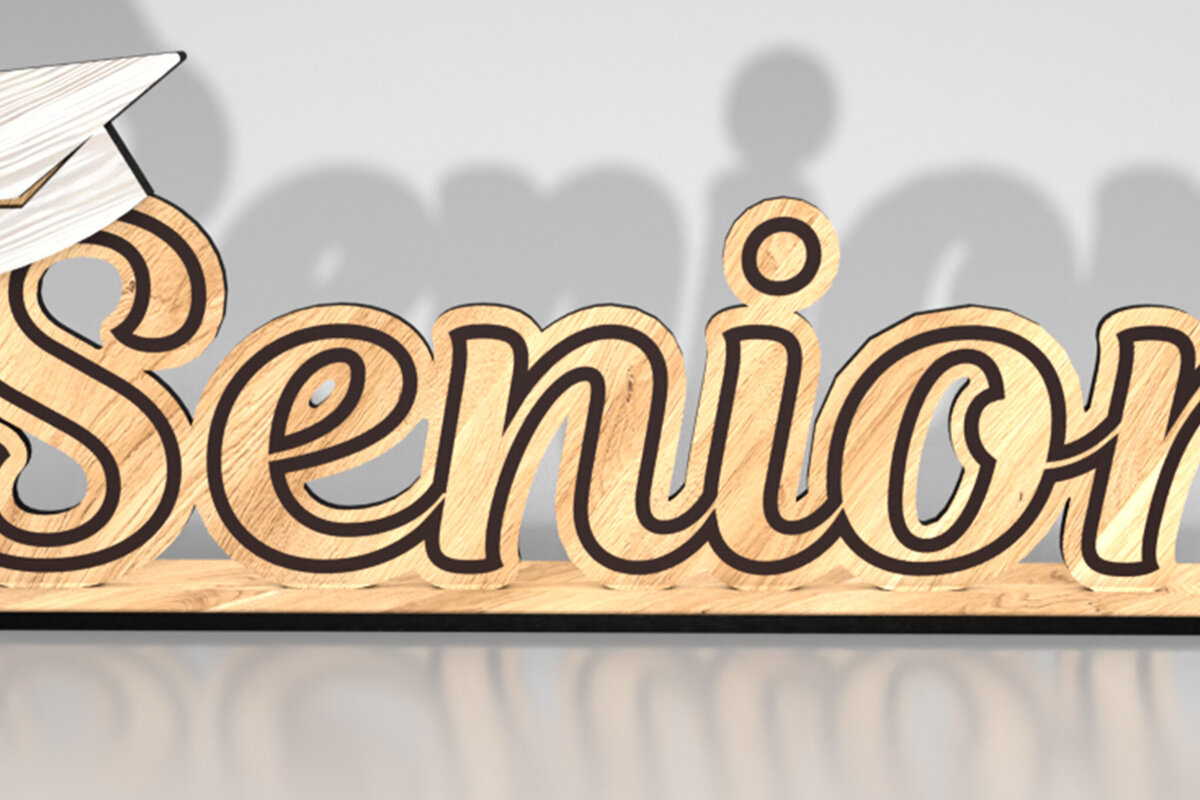 Σετ των 3 Intra απο ξύλο plywood 3mm-4mm πάχος - Graduation Senior Decor Δίασταση 6x3 cm INTRAFABR-121440716