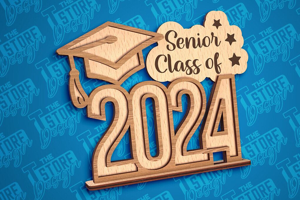 Intra απο ξύλο plywood 3mm-4mm πάχος - Graduation Stand Laser Cut |Σχέδιο Stand Δίασταση 30x20 cm INTRAFABR-93839447