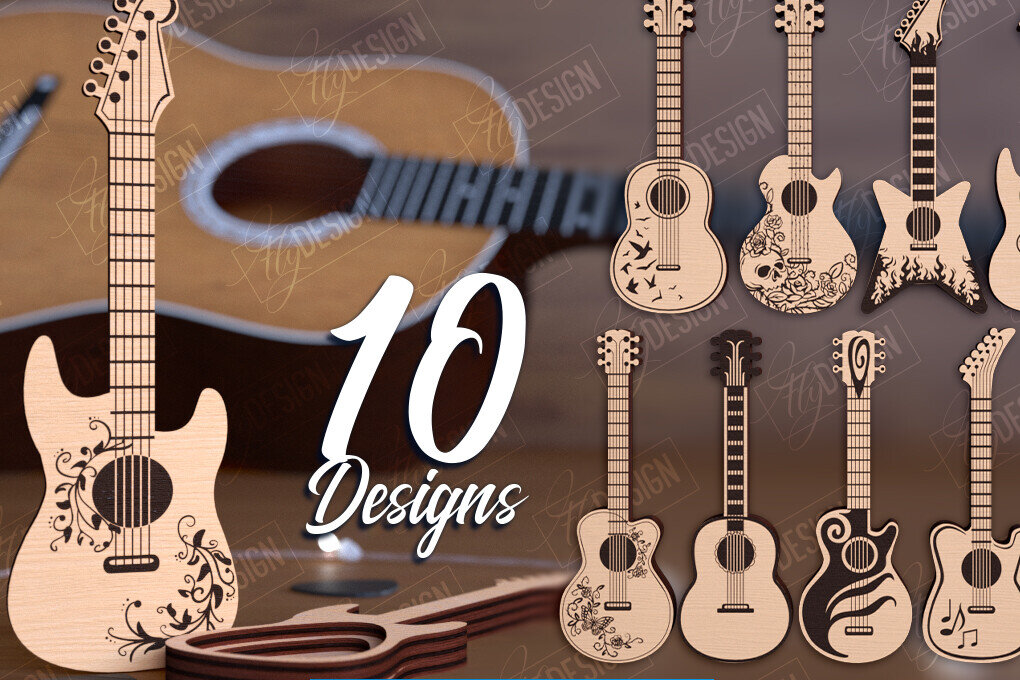 Σετ των 2 Intra απο ξύλο plywood 3mm-4mm πάχος - Πακέτο θήκης κιθάρας | Pick Box | CNC Δίασταση 20x20 cm INTRAFABR-112699224