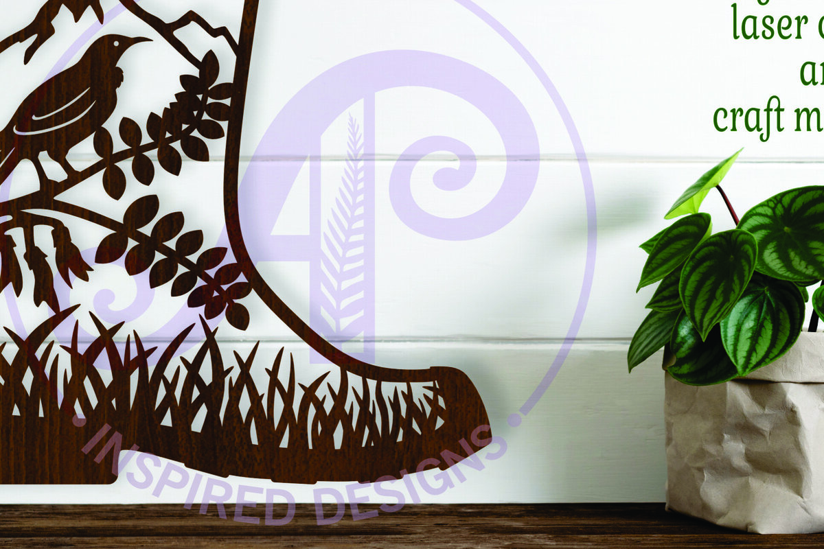 Intra απο ξύλο plywood 3mm-4mm πάχος - Επιγραφή τοίχου Gumboot New Zealand,  Δίασταση 40x50 cm INTRAFABR-108869795