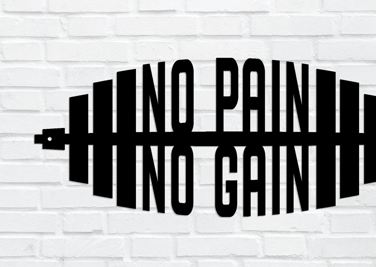 Intra απο ξύλο plywood 3mm-4mm πάχος - Gym Dumbbell Wall Art Decor  Δίασταση 40x50 cm INTRAFABR-88137164