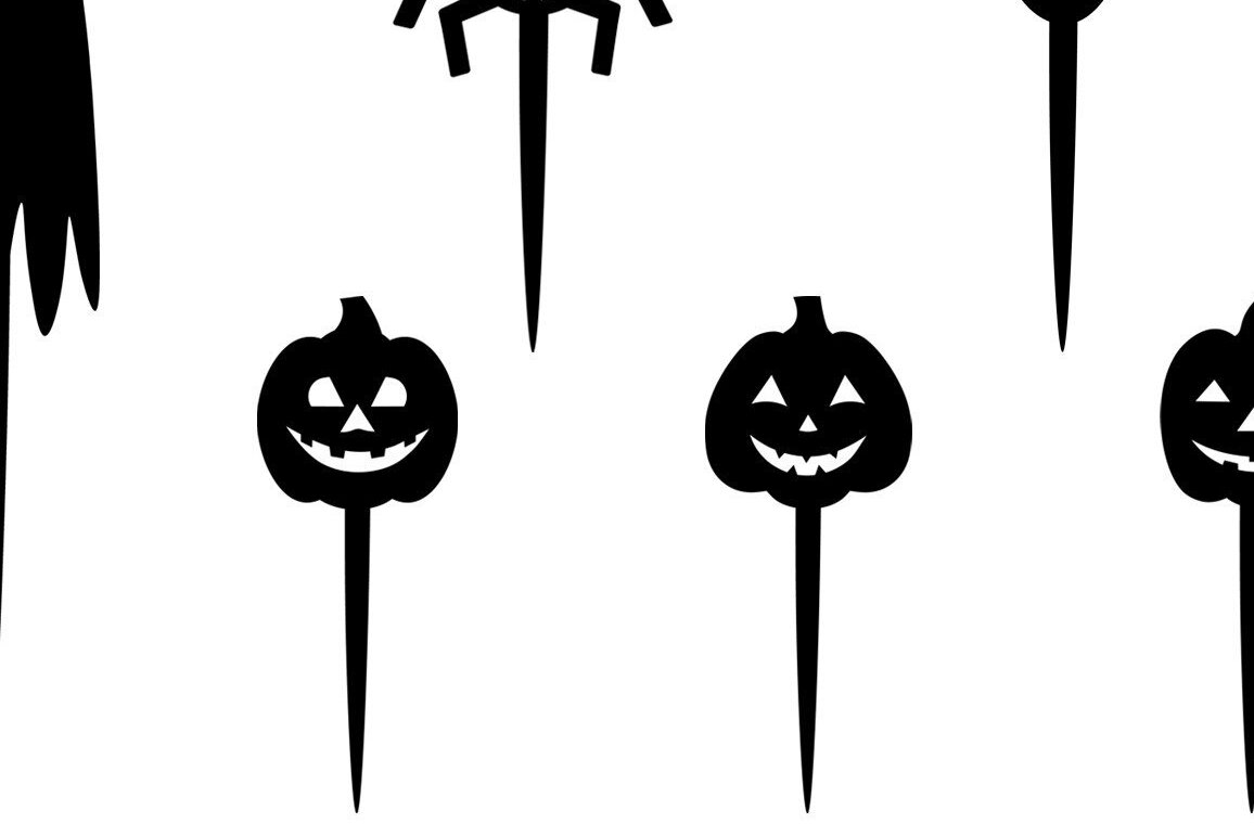 Σετ των 2 Intra απο ξύλο plywood 3mm-4mm πάχος - Τοπέρ για τούρτα Halloween. Κόψιμο με λέιζερ κολοκύθας Δίασταση 15x15 cm INTRAFABR-36132234