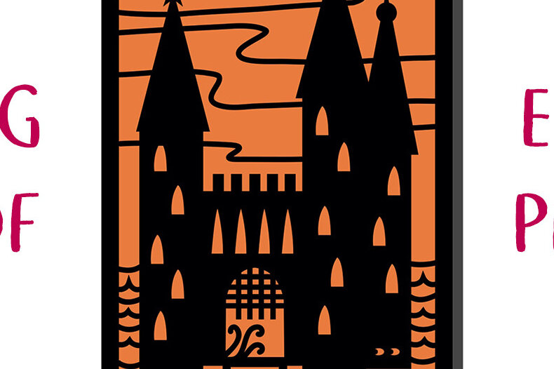 Σετ των 3 Intra απο ξύλο plywood 3mm-4mm πάχος -  αποκοπής  Card Castle Halloween Δίασταση 7x5 cm INTRAFABR-18844099