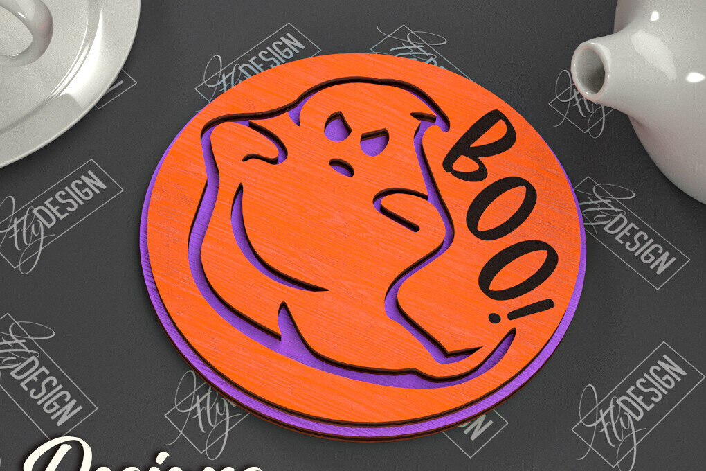 Σετ των 2 Intra απο ξύλο plywood 3mm-4mm πάχος - Σουβέρ αποκριών | Κύπελλο σουβέρ πρότυπο Δίασταση 15x15 cm INTRAFABR-103710614