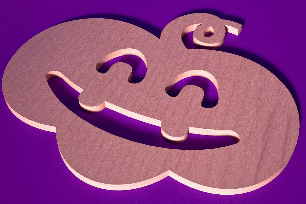 Intra απο ξύλο plywood 3mm-4mm πάχος - Σουβέρ για Halloween Cut Laser  Δίασταση 15x15 cm INTRAFABR-75899121