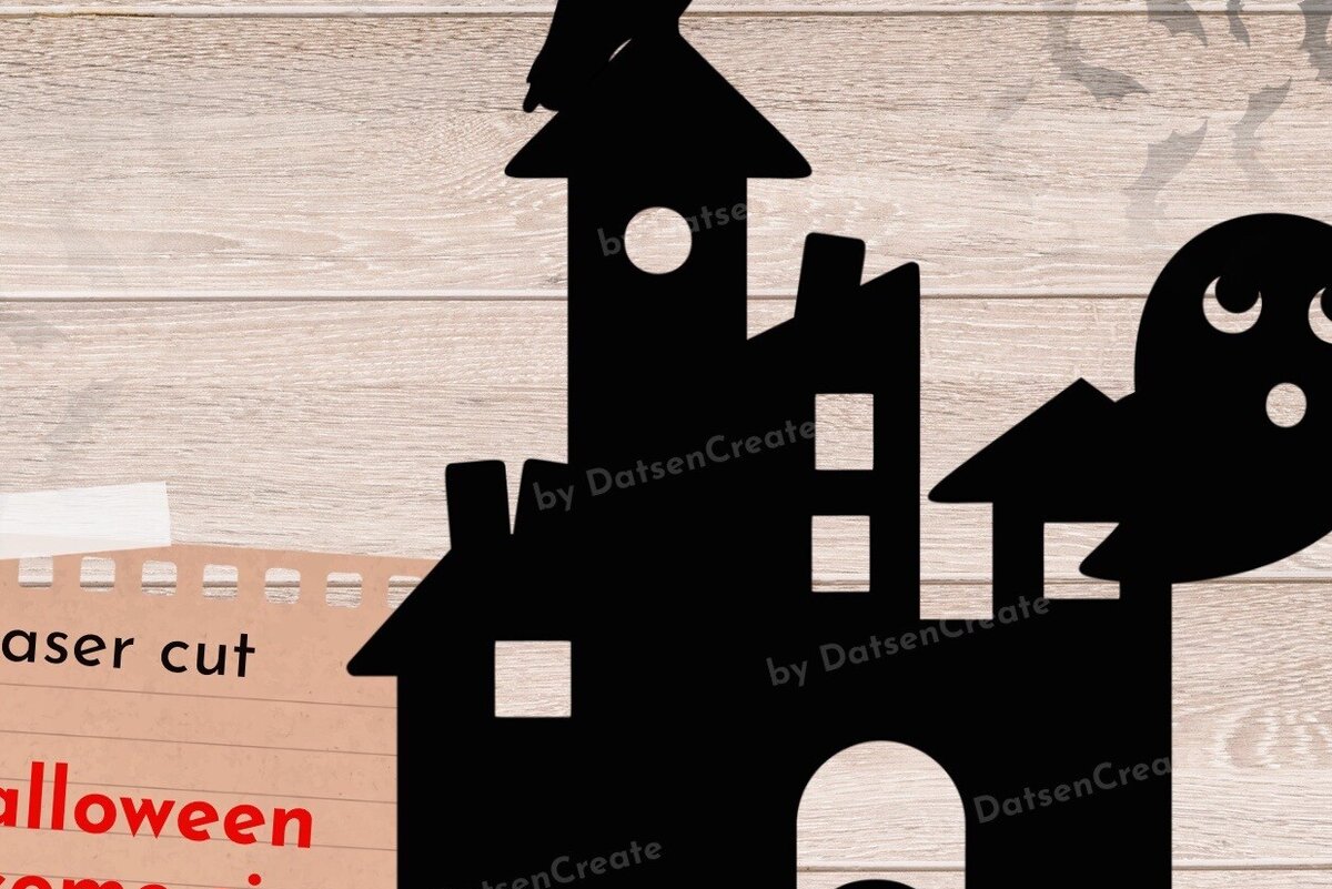 Σετ των 3 Intra απο ξύλο plywood 3mm-4mm πάχος - Halloween Door Hanger, Welcome Sign  Δίασταση 15x15 cm INTRAFABR-79368644