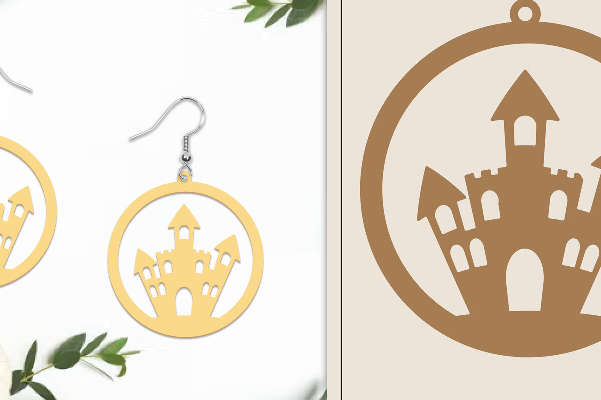 Σετ των 3 Intra απο ξύλο plywood 3mm-4mm πάχος - Αποκριάτικα σκουλαρίκια με λέιζερ Δίασταση 3x3 cm INTRAFABR-102817266