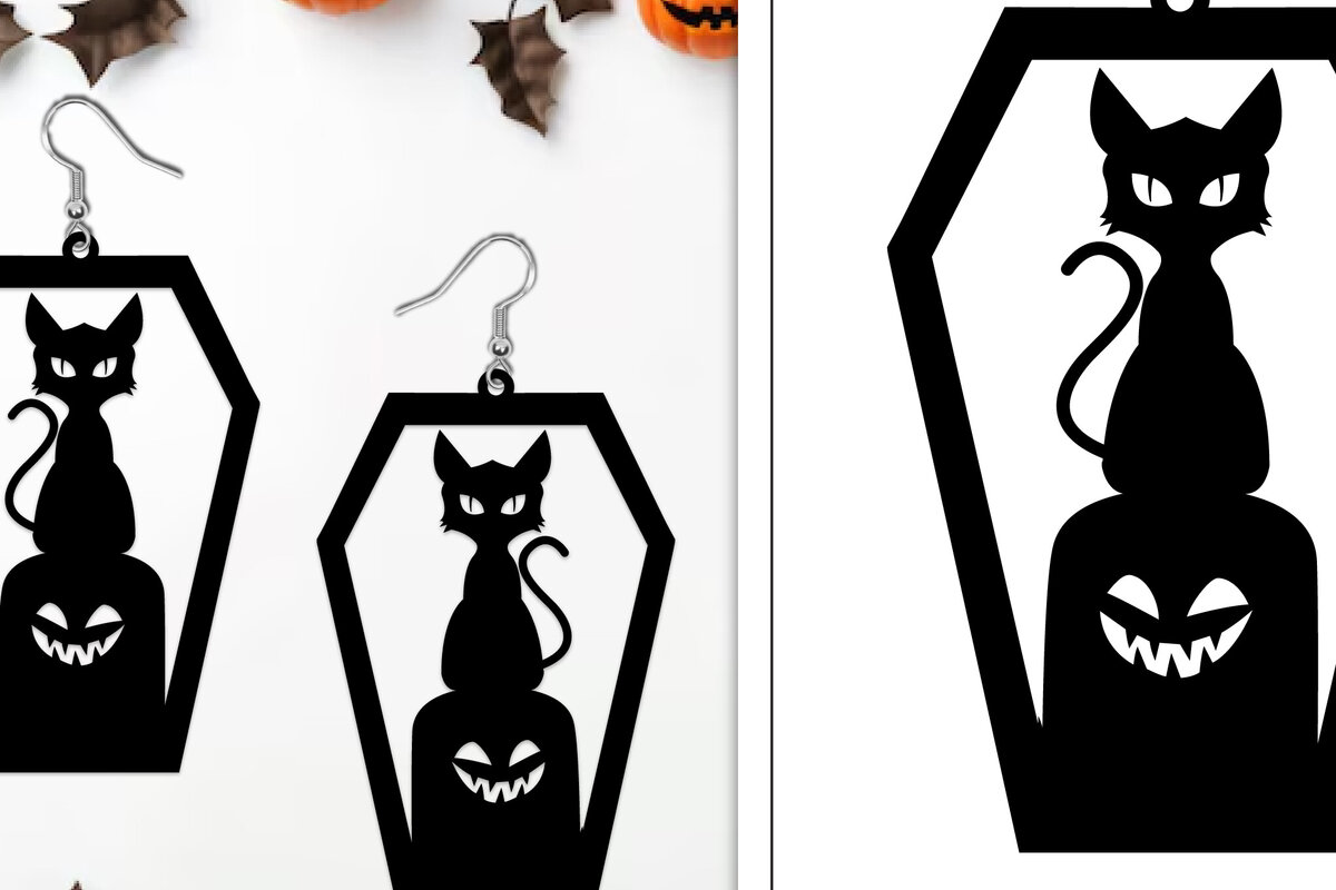 Σετ των 3 Intra απο ξύλο plywood 3mm-4mm πάχος - Αποκριάτικα σκουλαρίκια με λέιζερ Δίασταση 3x3 cm INTRAFABR-103887641