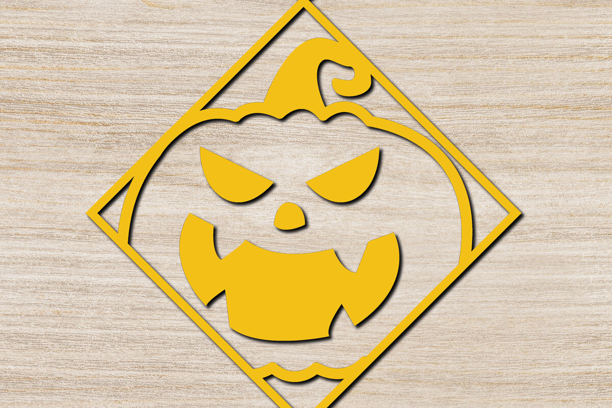 Σετ των 3 Intra απο ξύλο plywood 3mm-4mm πάχος - Αποκριάτικα σκουλαρίκια με λέιζερ σχέδιο 7 Δίασταση 3x3 cm INTRAFABR-75912298