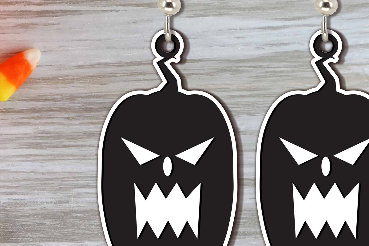 Σετ των 3 Intra απο ξύλο plywood 3mm-4mm πάχος - Αποκριάτικα σκουλαρίκια Laser Cut  Δίασταση 3x3 cm INTRAFABR-100677107