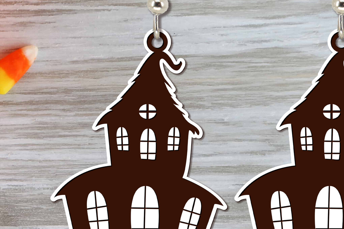 Σετ των 3 Intra απο ξύλο plywood 3mm-4mm πάχος - Αποκριάτικα σκουλαρίκια Laser Cut  Δίασταση 3x3 cm INTRAFABR-100677127