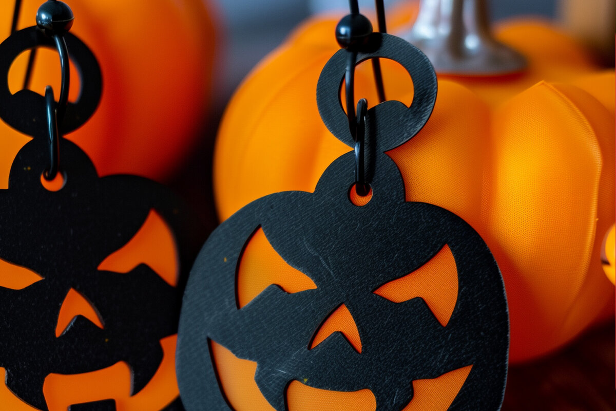 Σετ των 3 Intra απο ξύλο plywood 3mm-4mm πάχος - Αποκριάτικα Σκουλαρίκια  Cut  Δίασταση 3x3 cm INTRAFABR-100929972