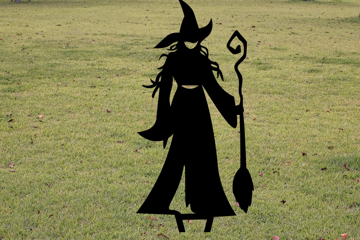 Σετ των 2 Intra απο ξύλο plywood 3mm-4mm πάχος - Αποκριάτικη διακόσμηση κήπου  Δίασταση 15x15 cm INTRAFABR-79071945