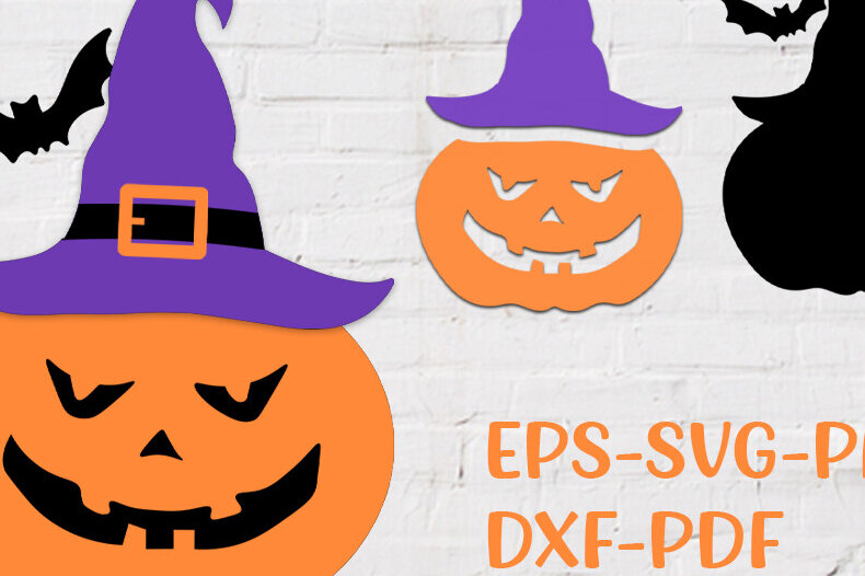 Σετ των 2 Intra απο ξύλο plywood 3mm-4mm πάχος - Halloween Gnome  3d Δίασταση 15x15 cm INTRAFABR-77370814