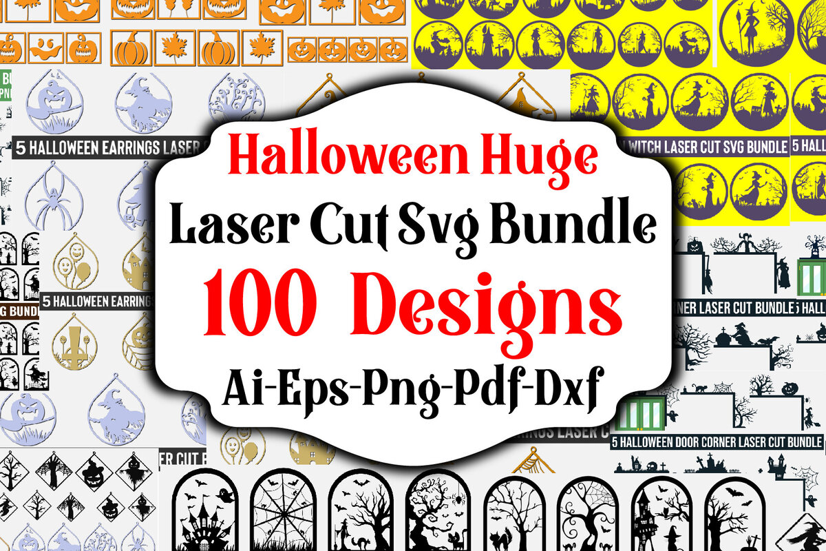 Σετ των 3 Intra απο ξύλο plywood 3mm-4mm πάχος - Δέσμη  για Halloween Huge Laser Cut Δίασταση 3x3 cm INTRAFABR-80239237