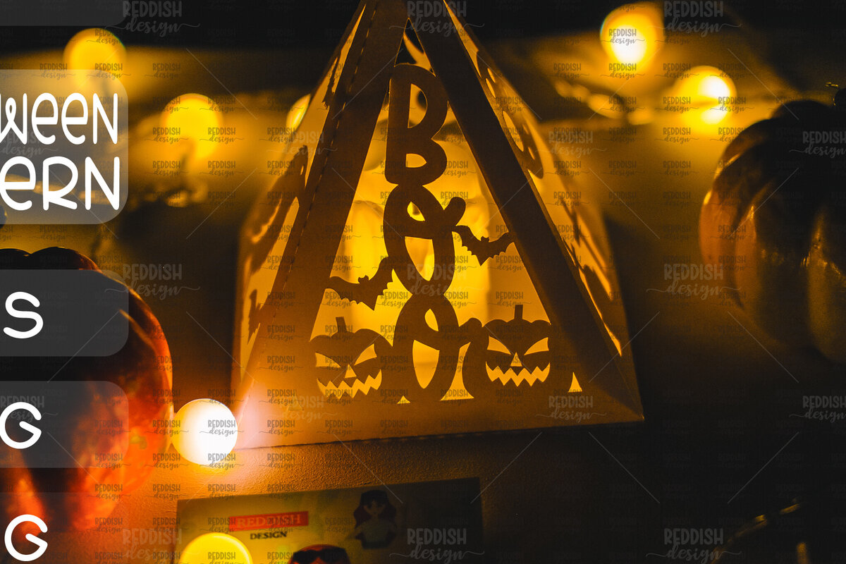 Σετ των 3 Intra απο ξύλο plywood 3mm-4mm πάχος - Halloween Lantern , Halloween Decor Δίασταση 15x15 cm INTRAFABR-104742925