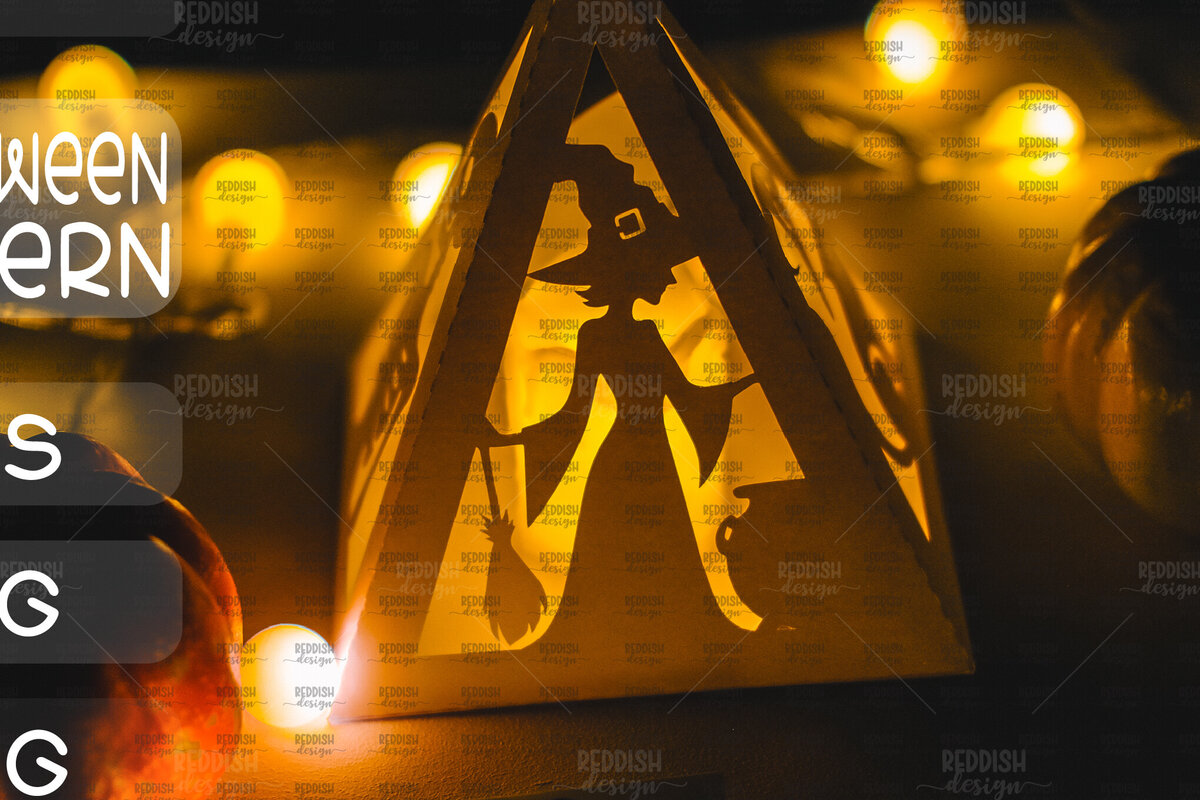 Σετ των 2 Intra απο ξύλο plywood 3mm-4mm πάχος - Halloween Lantern , Halloween Decor Δίασταση 15x15 cm INTRAFABR-104744906