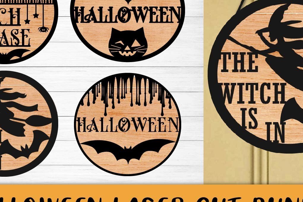 Σετ των 2 Intra απο ξύλο plywood 3mm-4mm πάχος - Δέσμη κοπής λέιζερ αποκριών, σημάδι καλωσορίσματος Δίασταση 15x15 cm INTRAFABR-37251347