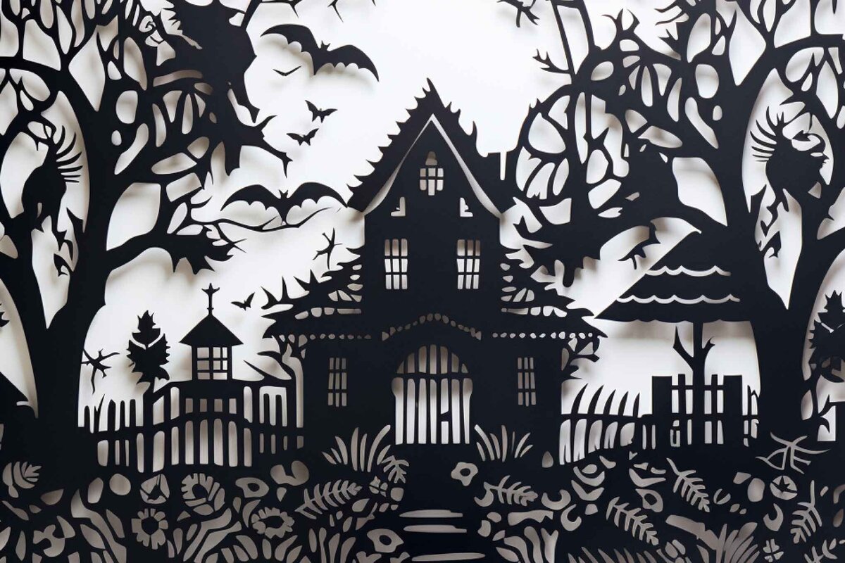 Σετ των 2 Intra απο ξύλο plywood 3mm-4mm πάχος - Αποκριάτικο  αποκοπής με λέιζερ  Δίασταση 15x15 cm INTRAFABR-79005053