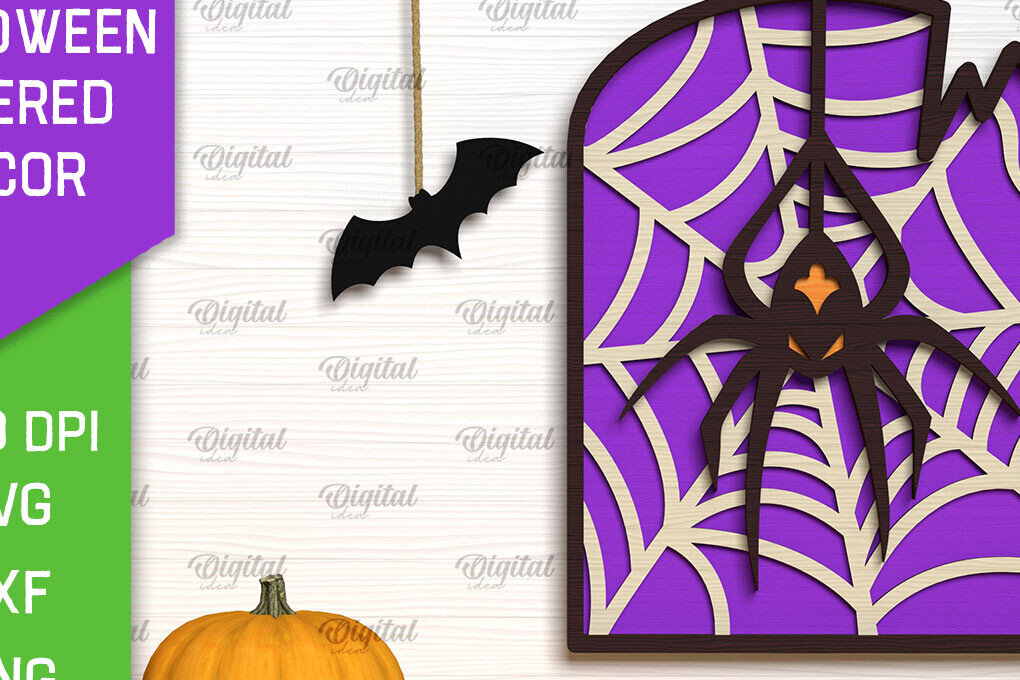 Σετ των 2 Intra απο ξύλο plywood 3mm-4mm πάχος - Σχέδιο κοπής με λέιζερ με στρώσεις αποκριών Δίασταση 15x15 cm INTRAFABR-102375535