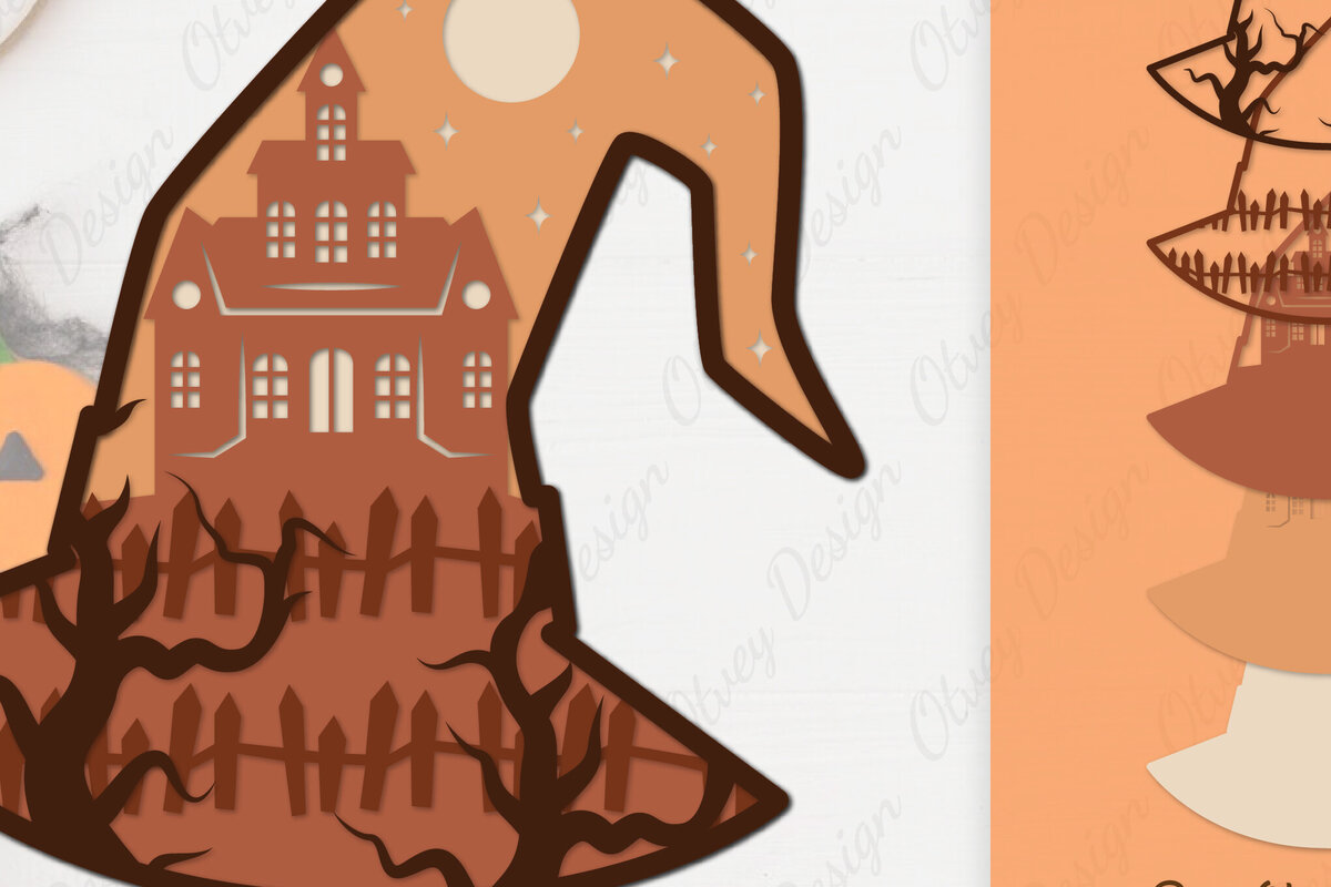 Σετ των 2 Intra απο ξύλο plywood 3mm-4mm πάχος -  αποκοπής με λέιζερ Halloween Δίασταση 15x15 cm INTRAFABR-106146803