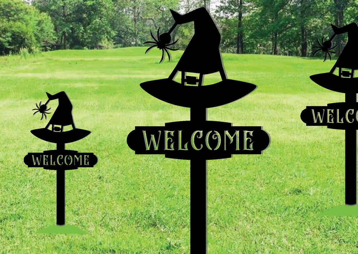 Intra απο ξύλο plywood 3mm-4mm πάχος - Διακοσμητικό σημάδι Halloween Metal Garden Stakes Δίασταση 3600x3600 cm INTRAFABR-101450038