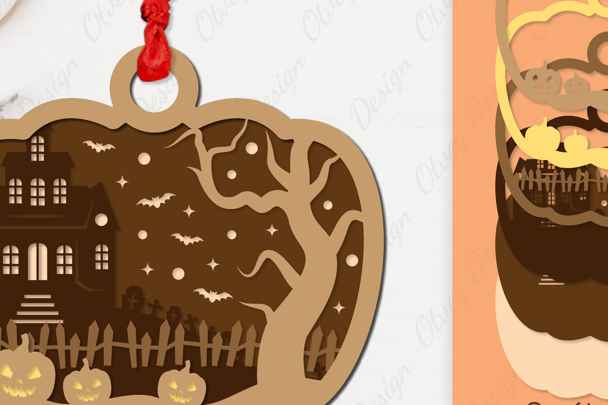 Σετ των 3 Intra απο ξύλο plywood 3mm-4mm πάχος -  κοπής με λέιζερ για αποκριάτικο στολίδι Δίασταση 6x6 cm INTRAFABR-106148099