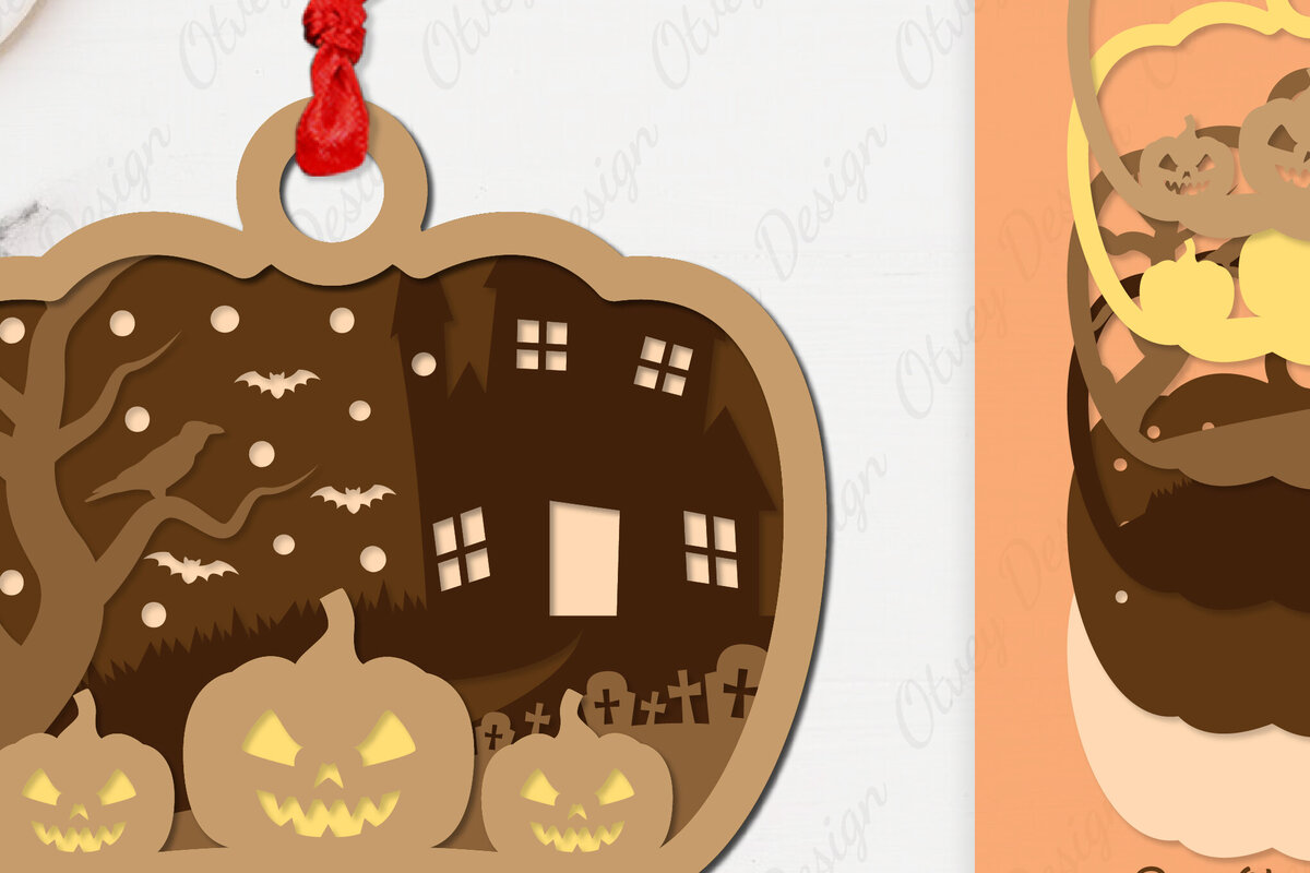 Σετ των 3 Intra απο ξύλο plywood 3mm-4mm πάχος -  κοπής με λέιζερ για αποκριάτικο στολίδι Δίασταση 6x6 cm INTRAFABR-106147962