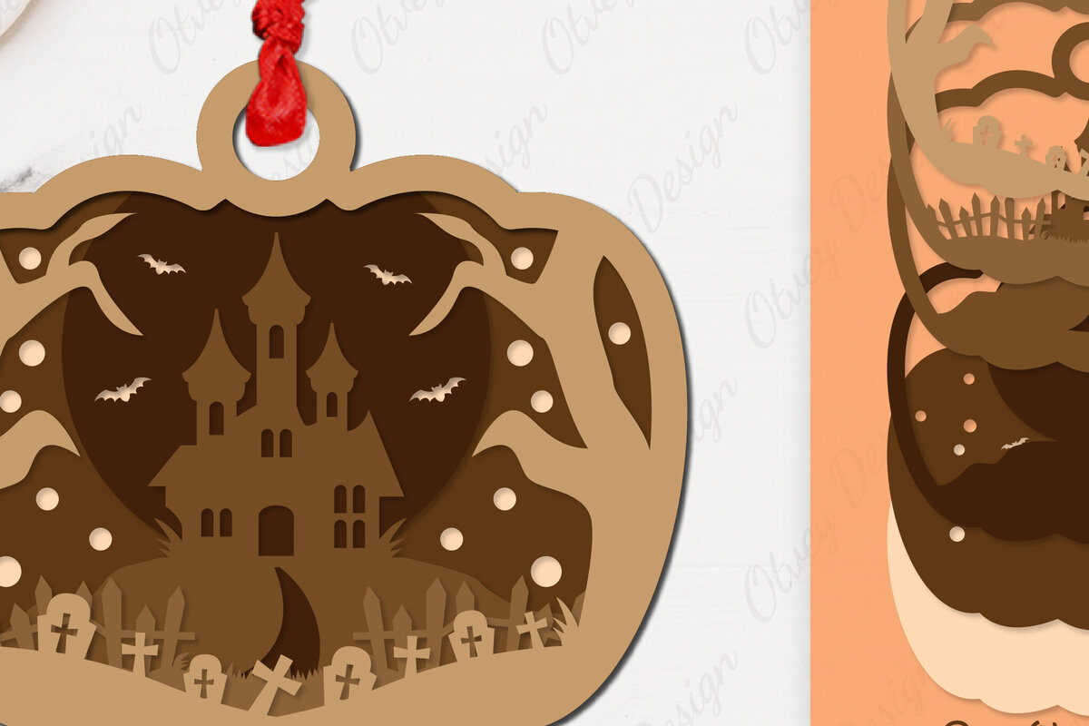 Σετ των 3 Intra απο ξύλο plywood 3mm-4mm πάχος -  κοπής με λέιζερ για αποκριάτικο στολίδι Δίασταση 6x6 cm INTRAFABR-106147968