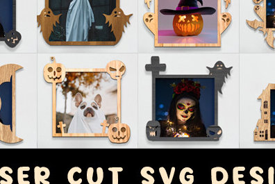 Intra απο ξύλο plywood 3mm-4mm πάχος - Σετ  με λέιζερ κορνίζα αποκριών Δίασταση 20x25 cm INTRAFABR-81097480