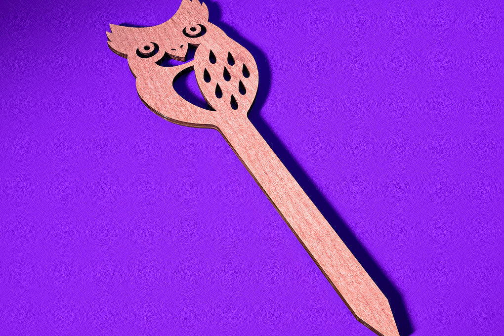 Σετ των 2 Intra απο ξύλο plywood 3mm-4mm πάχος - Halloween Plant Stakes Cut Laser  Δίασταση 15x15 cm INTRAFABR-73280405