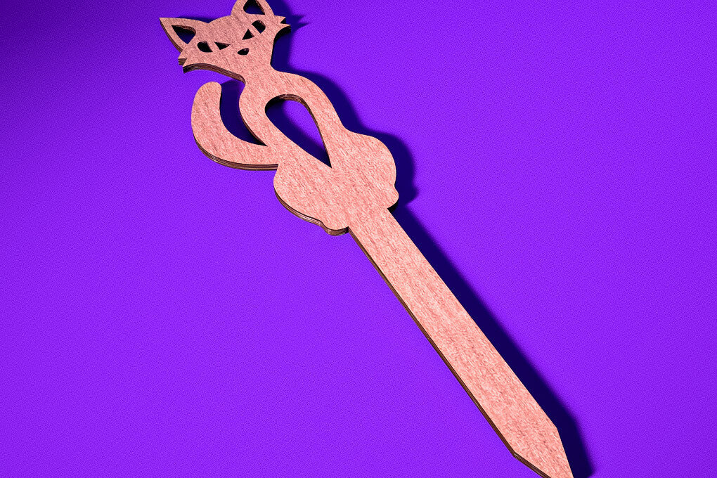 Σετ των 2 Intra απο ξύλο plywood 3mm-4mm πάχος - Halloween Plant Stakes Cut Laser  Δίασταση 15x15 cm INTRAFABR-73280425