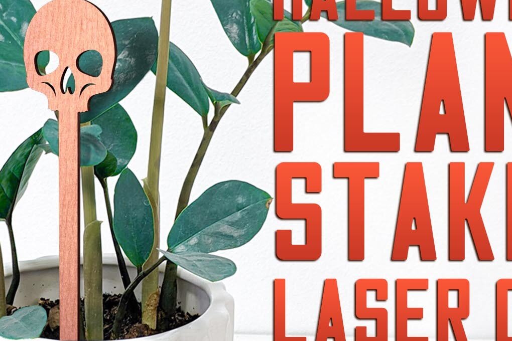 Intra απο ξύλο plywood 3mm-4mm πάχος - Halloween Plant Stakes Cut Laser  Δίασταση 15x15 cm INTRAFABR-75902387