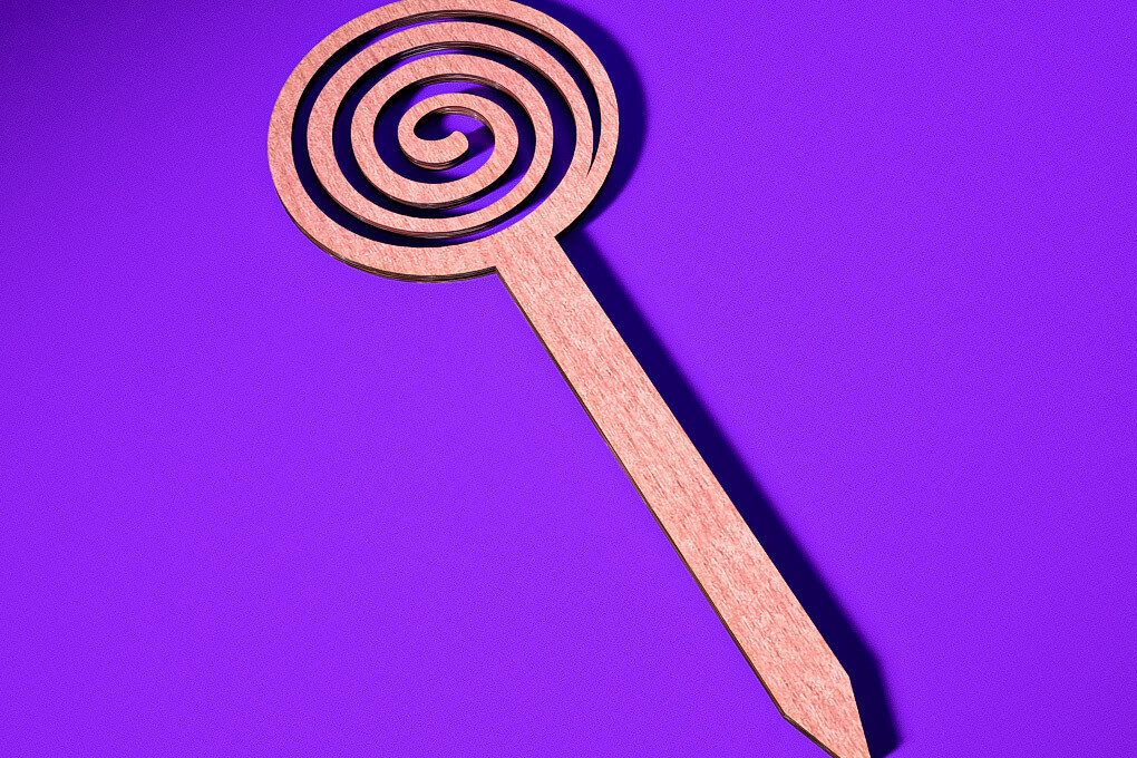 Σετ των 2 Intra απο ξύλο plywood 3mm-4mm πάχος - Halloween Plant Stakes Cut Laser  Δίασταση 15x15 cm INTRAFABR-73280221