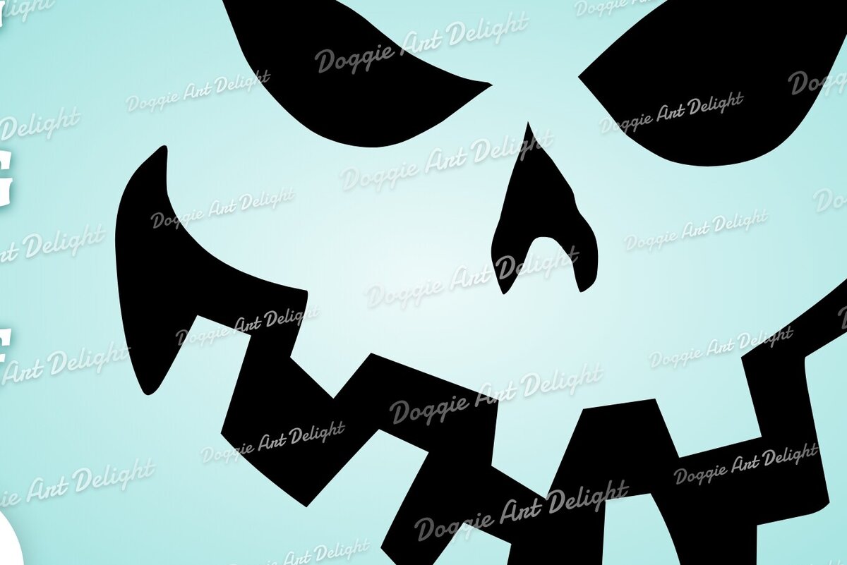 Σετ των 2 Intra απο ξύλο plywood 3mm-4mm πάχος -  αποκοπής για Halloween Pumpkin Face  Δίασταση 15x15 cm INTRAFABR-78401427