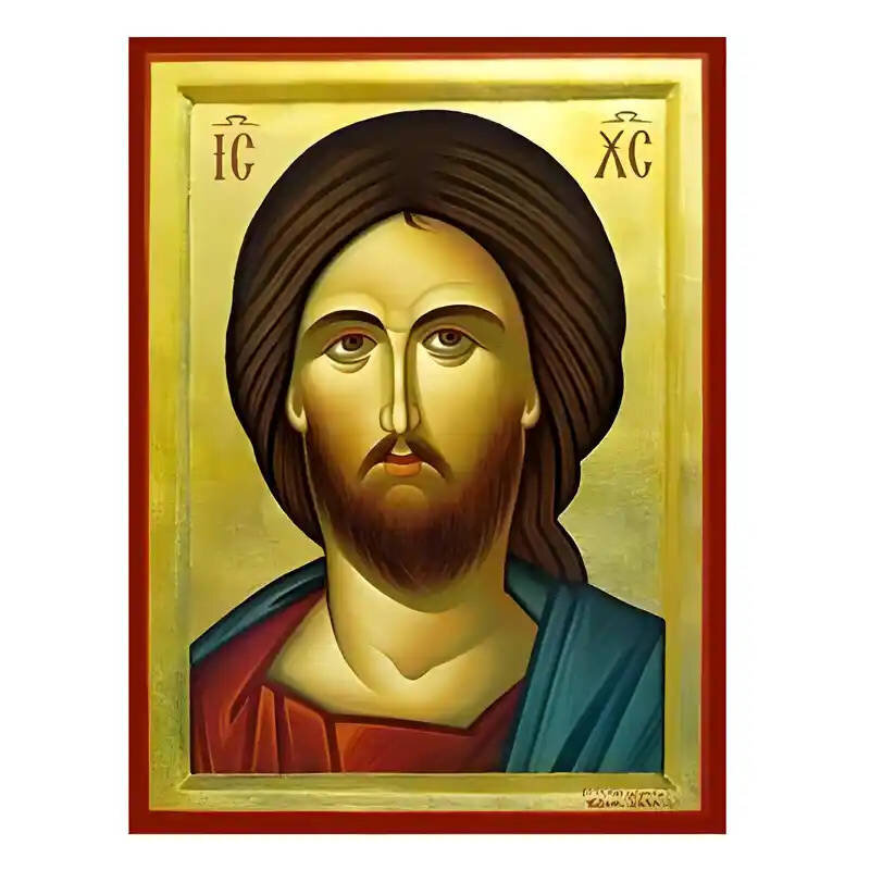 Σετ των 2 Εικόνα Ορθοδοξίας με περίγραμμα χρυσό σε ξύλο Φλαμουρίας  με  βάση Εικόνα Χριστός, Προτομή Χειροποίητη Ελληνορθόδοξη , Κρεμαστή πλάκα βυζαντινής τέχνης, χριστιανική τέχνη Διάσταση 10x7 cm (3,9 x 2,8 ίντσες) INTRAEK-670724